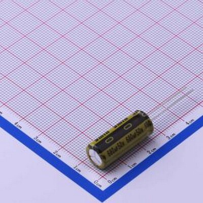 LKME2301H681MF 直插铝电解电容 680uF ±20% 50V 插件,D10xL23mm