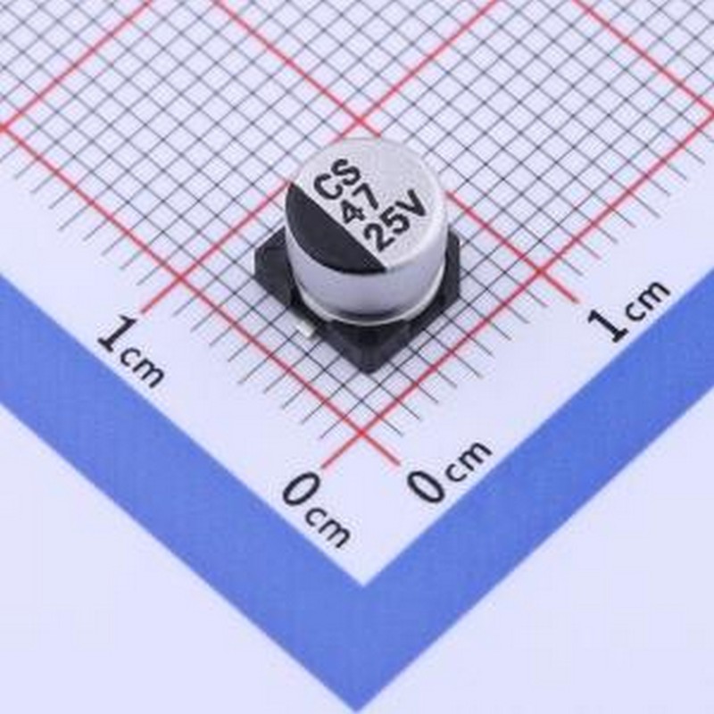 CS1E470M-CRE54 贴片型铝电解电容 47uF ±20% 25V SMD,D6.3xL5.4
