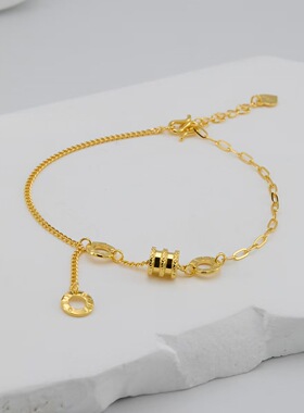 水贝品牌金包银小蛮腰手链可调节