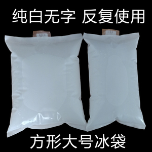 冰袋超大反复使用保鲜冷藏1000/2000ml纯白无字海鲜蔬菜水果快递