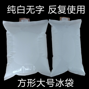 2000ml纯白无字海鲜蔬菜水果快递 冰袋超大反复使用保鲜冷藏1000