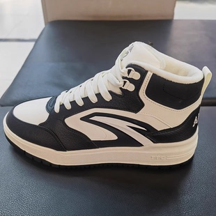 安踏982大棉加绒大棉休闲男2025冬款 子112548971 保暖加厚革面鞋