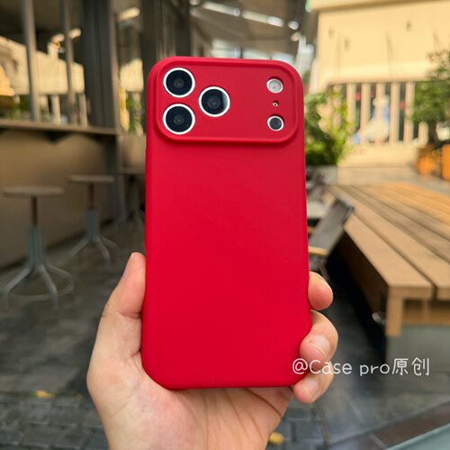 液态硅胶 红色iPhone18 pro max手机壳适用苹果18pro全包防摔保护套17pro/16新款喜庆15/14精孔镜头