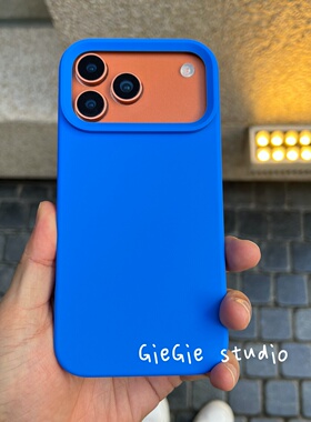 深蓝色 iPhone 17 promax手机壳液态硅胶适用苹果air保护套16 plus加厚防摔15pro/14男新款13/12耐脏