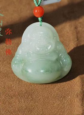 新疆金丝玉石英岩玉葫芦吊坠天山翠平安扣飘花飘翠弥勒佛佛公挂件