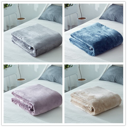 出口美国冬季法兰绒单人双人毛毯