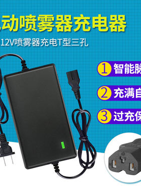 12V电动喷雾器充电器锂电瓶池