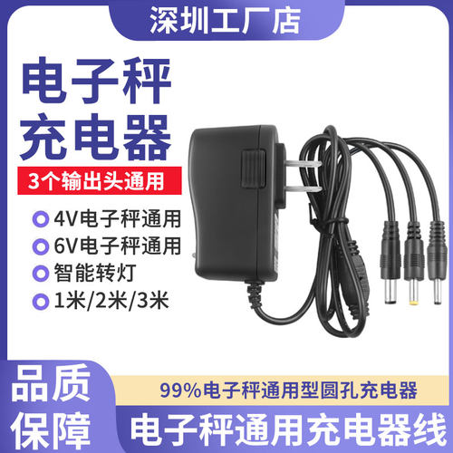 6V电子秤充电器圆孔通用