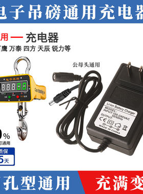 万泰直视吊秤7.5V圆孔公母充电器