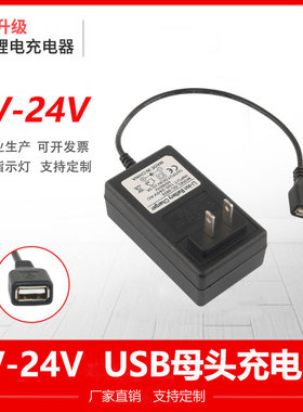 USB母头3V5V6V7V7.5V8V8.5V9V12V15V2A3A电源适配器USB充电座线