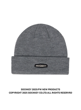 SOCKKEY 基础小logo冷帽子 多色保暖美式休闲运动搭配男女同款