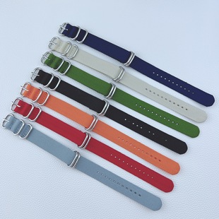 24mm 加厚加粗尼龙编织手环一条过耐用表带北约帆布表带18