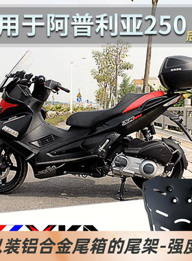 适用阿普利亚srmax250 300改装尾架边架摩托车后备箱后货支架改装