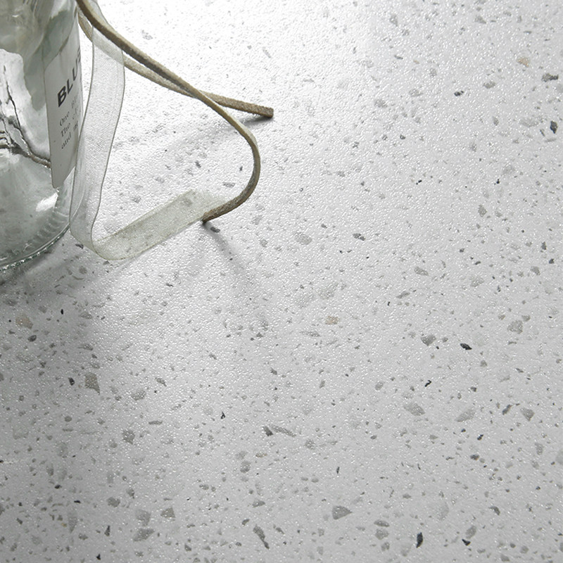 极简半抛釉水磨石瓷砖细干粒客餐厅别墅地板砖米白色连锁店墙地砖