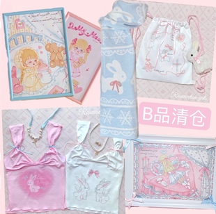 瑕疵款 瑕疵相框芭蕾兔抽绳包小狗帆布包不退不换 捡漏特价