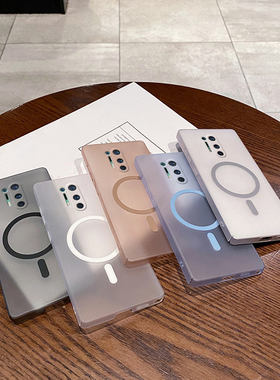 冰雾磁吸磨砂适用一加8pro手机壳1+8pro外壳简约男女IN2020保护壳网红手机套全包防摔简约纯色透明硬壳个性潮