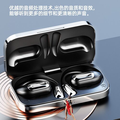 跨境新款智能ai语音ows挂耳式蓝牙耳机s911超长续航数显