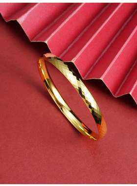 越南沙金手镯女款轻奢新中式