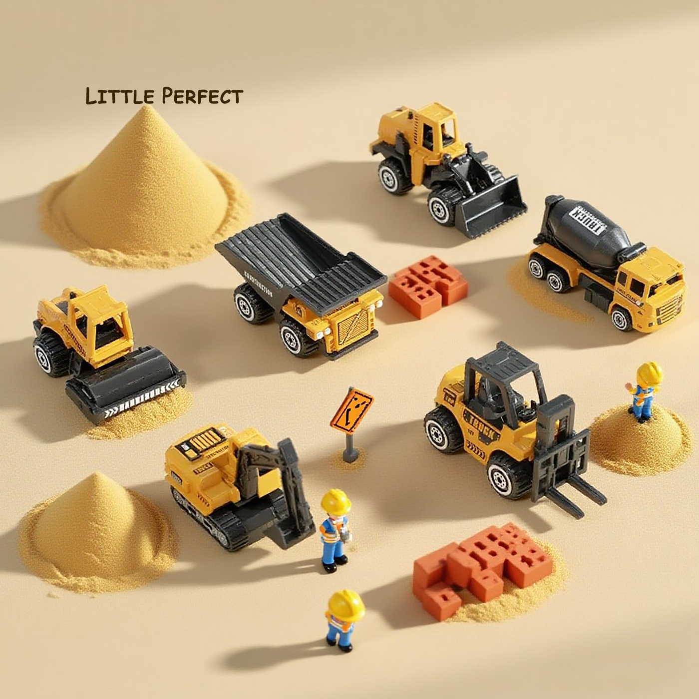 耐摔合金工程车套装男孩户外玩具