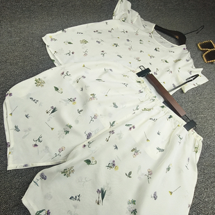 妈妈奶奶装 真丝睡衣女夏100%桑蚕丝大码 套装 中老年短袖 家居服 短袖