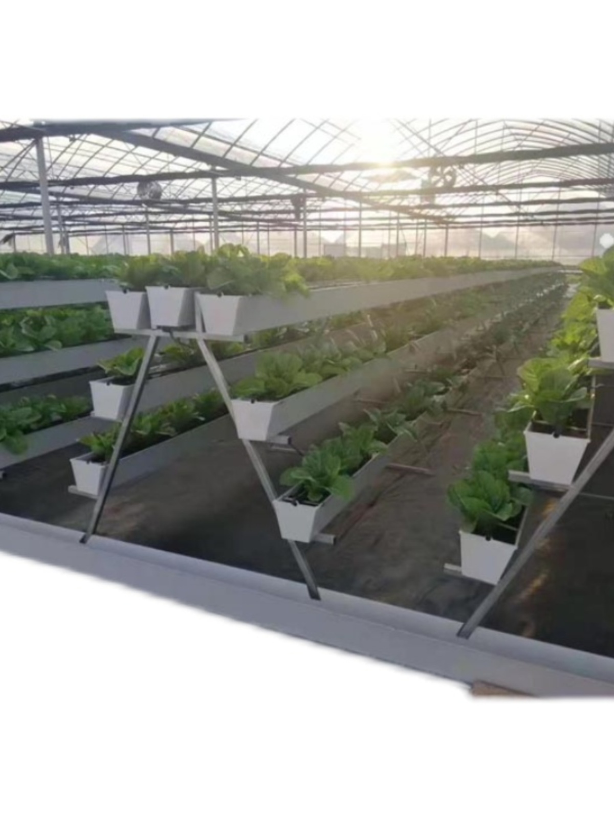 无土栽培种植槽设备加厚pvc管蔬菜花卉阳台立体壁挂草莓种植槽q.