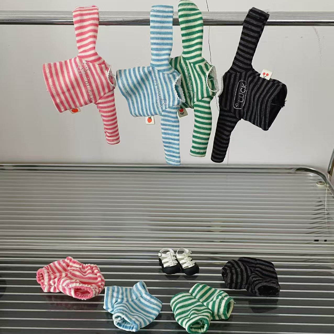 【Dduoerr】糖果信号系列娃衣条纹烫画T恤短裤围巾大牙胖点zsiga,模玩/动漫/周边/娃圈三坑/桌游,BJD娃衣,淘宝优惠券,粉丝福利购,淘宝优惠卷