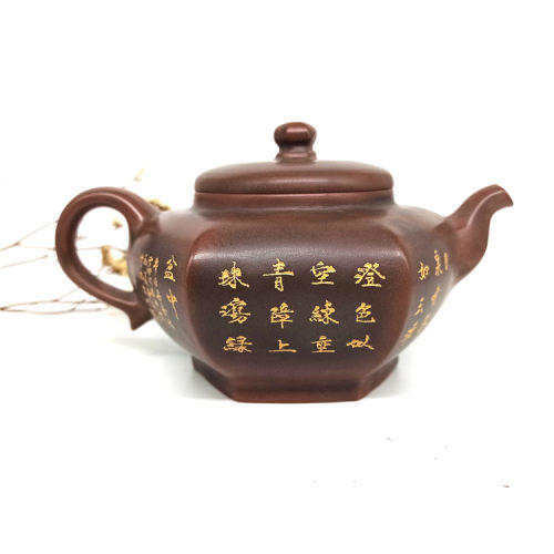 六方壶广西钦州坭兴陶