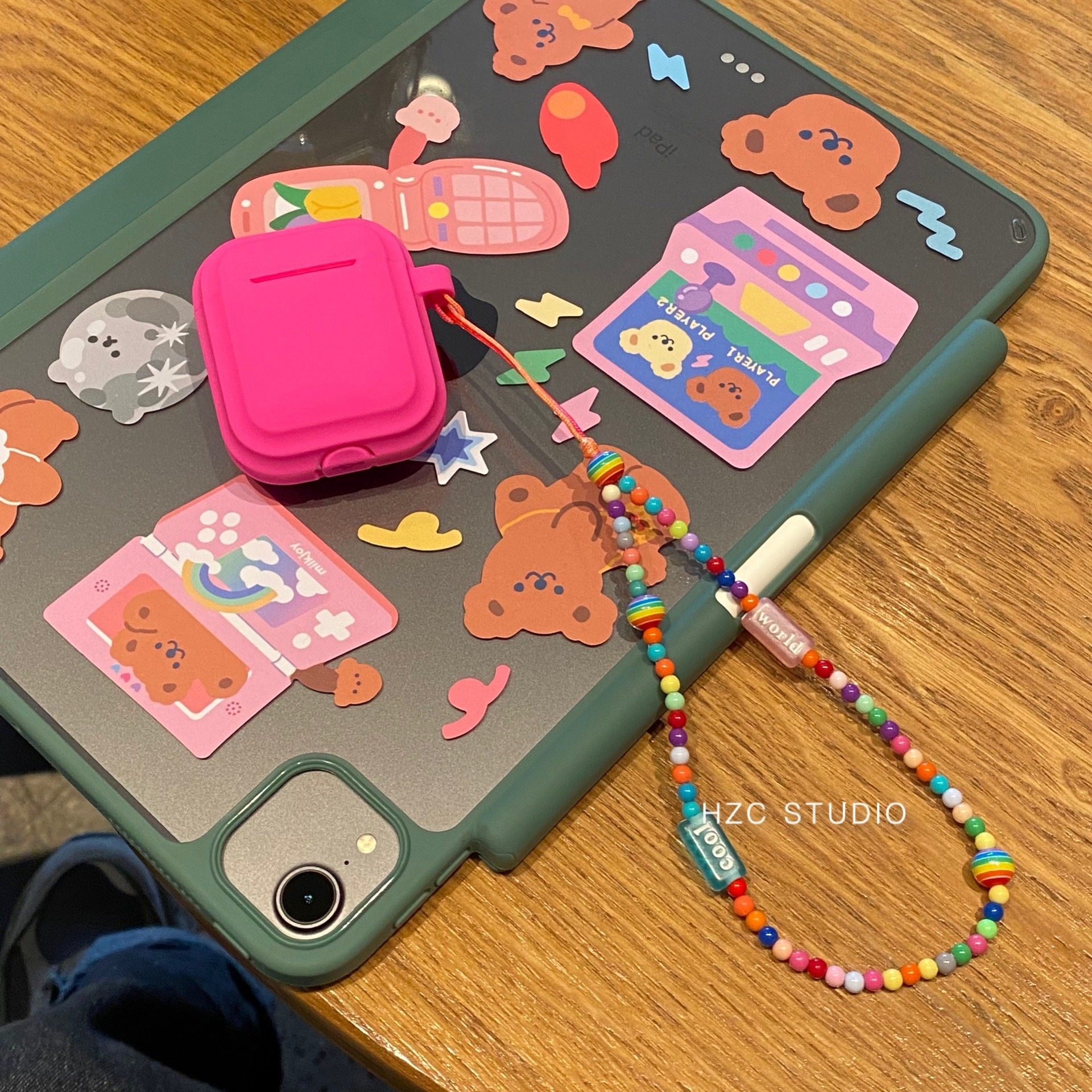 韩子陈 原创手工定制串珠小众新款手机链条彩色珠珠短手腕单肩背,玩具/童车/益智/积木/模型,手工串珠/穿珠/首饰编织,淘宝优惠券,粉丝福利购,淘宝优惠卷