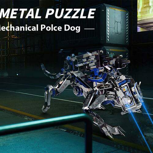 diy立体金属龙感模型机甲警犬