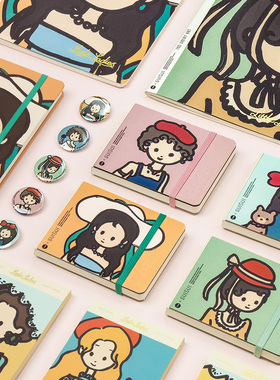 SUISUI×九口山 小妇人系列B5缝线本口袋方块本B6精装本N次贴徽章