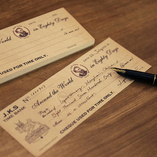 九口山 环游地球八十天 时间支票便签本 时间管理 目标管理