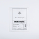 NOTE 九口山 MINI 迷你7笔记本手帐EVA透明保护封套书衣书皮