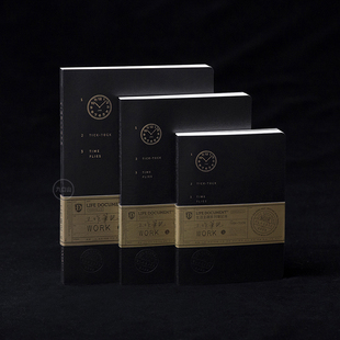 九口山原创新LD系列工作笔记本创意项目手帐本工作规划本-时钟