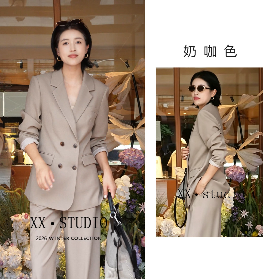 韩版秋季新款时尚休闲显瘦小个子轻职风气质女士西装外套