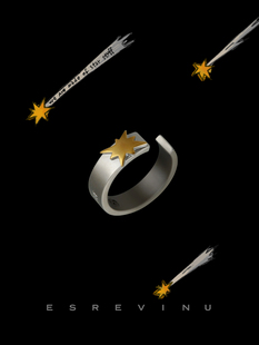 宇宙记号「我们由星尘构成」戒指We Star Are Stuff Made 七夕