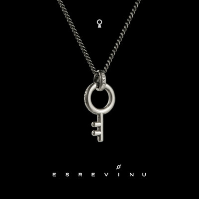 宇宙记号「KEY」钥匙情侣银项链