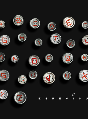 宇宙记号「Talking Button」银耳钉 原创纽扣圆形趣味耳饰男女礼