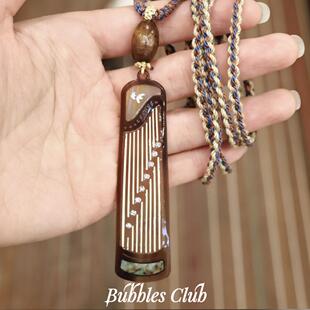 BubblesClub原创《绮筝异宝》系列古筝项链新中式毛衣链民乐周边