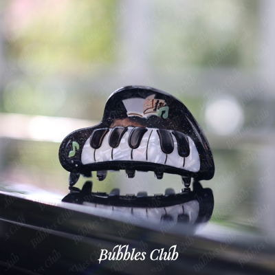 原创设计小夜曲钢琴发夹