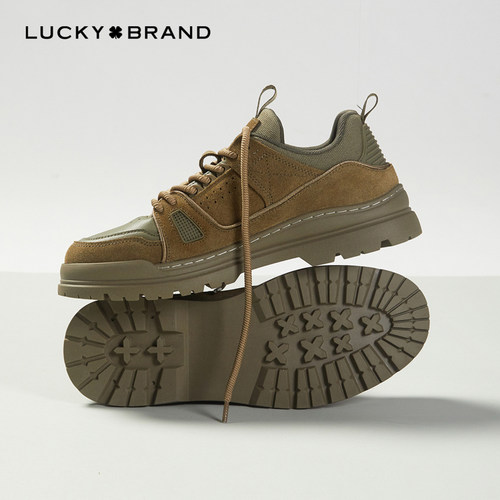 LUCKY【专柜款】BRAND四叶草透气商务时尚潮流舒适百搭休闲板鞋
