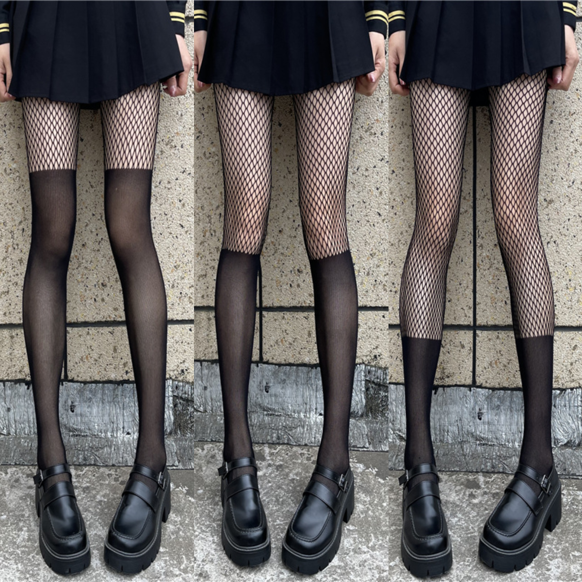 黑色网眼拼接渔网袜女镂空瘦腿连裤打底袜假小腿中筒半截过膝袜子,女士内衣/男士内衣/家居服,连裤袜/打底袜,淘宝优惠券,粉丝福利购,淘宝优惠卷