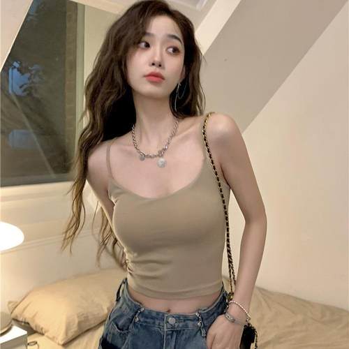 辣妹吊带背心女内搭外穿美背抹胸