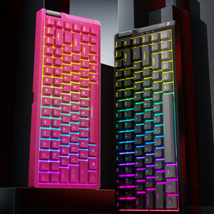 USB键盘 ZIDLI磁动力K84PRO机械线性手感办公便携电竞游戏网咖同款