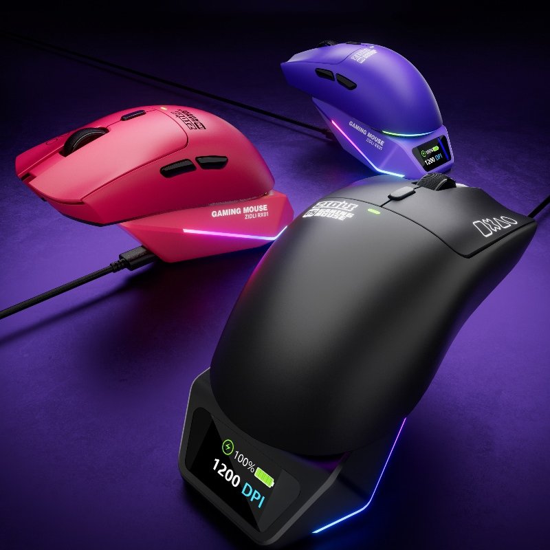 ZIDLI磁动力ZGM05-W无线超长续航轻量化人体工程学游戏电竞鼠标