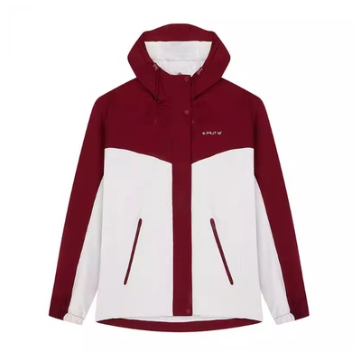 361度女款2026春季新款绒里风衣连帽运动外套 562614609N