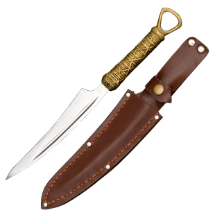 正品龙泉宝剑螟短刀剑内弧款花纹钢一体刀剑刀具防身冷兵器未开刃