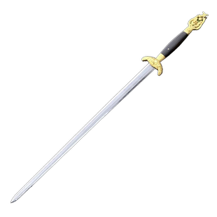 正品龙泉宝剑九龙明剑清剑花纹钢收藏刀剑刀具防身冷兵器未开刃