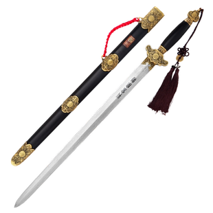 龙泉宝剑八卦蝙蝠剑清剑刀具防身花纹钢收藏刀剑送礼未开刃旗舰店