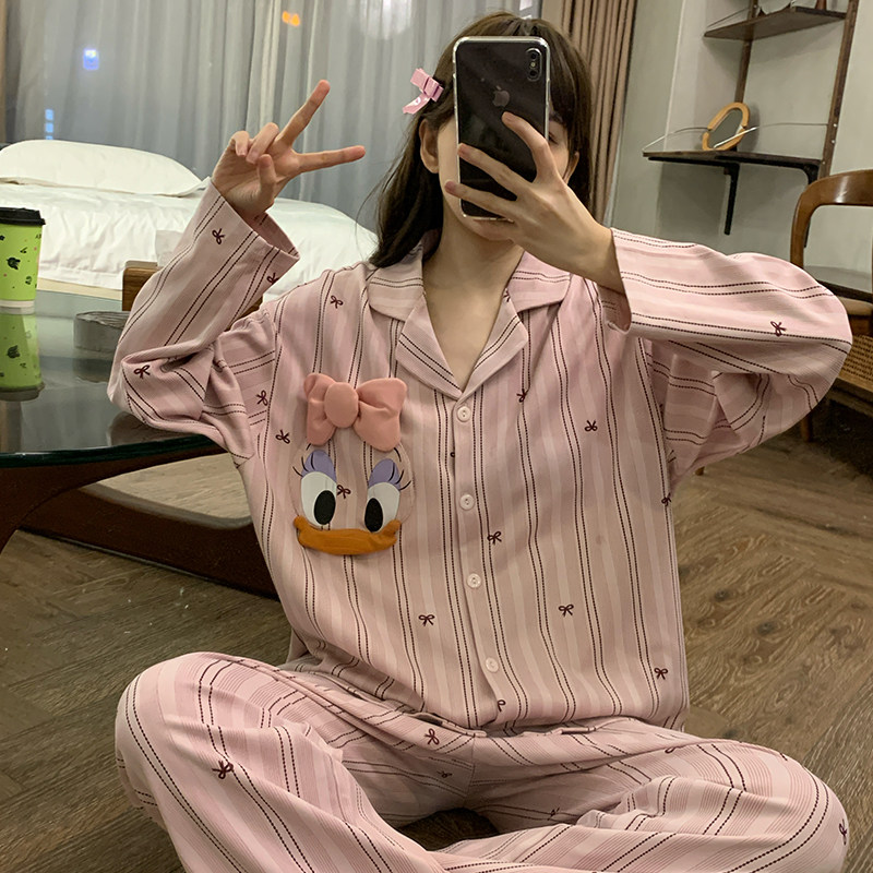 2026春秋季新款女童睡衣款儿童纯棉长袖初中生女孩洋气家居服套装