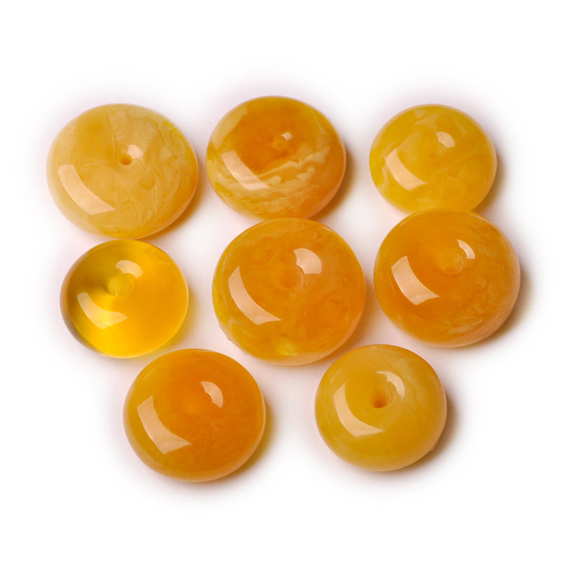 露西奇天然蜜蜡平安扣挂坠琥珀原石蜜蜡大平安扣项链项坠时尚吊坠